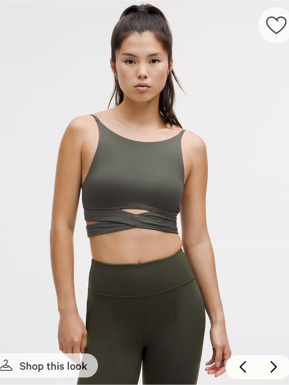 lululemon Cross-Band High-Neck Yoga Bra
Light Support, B/C Cup